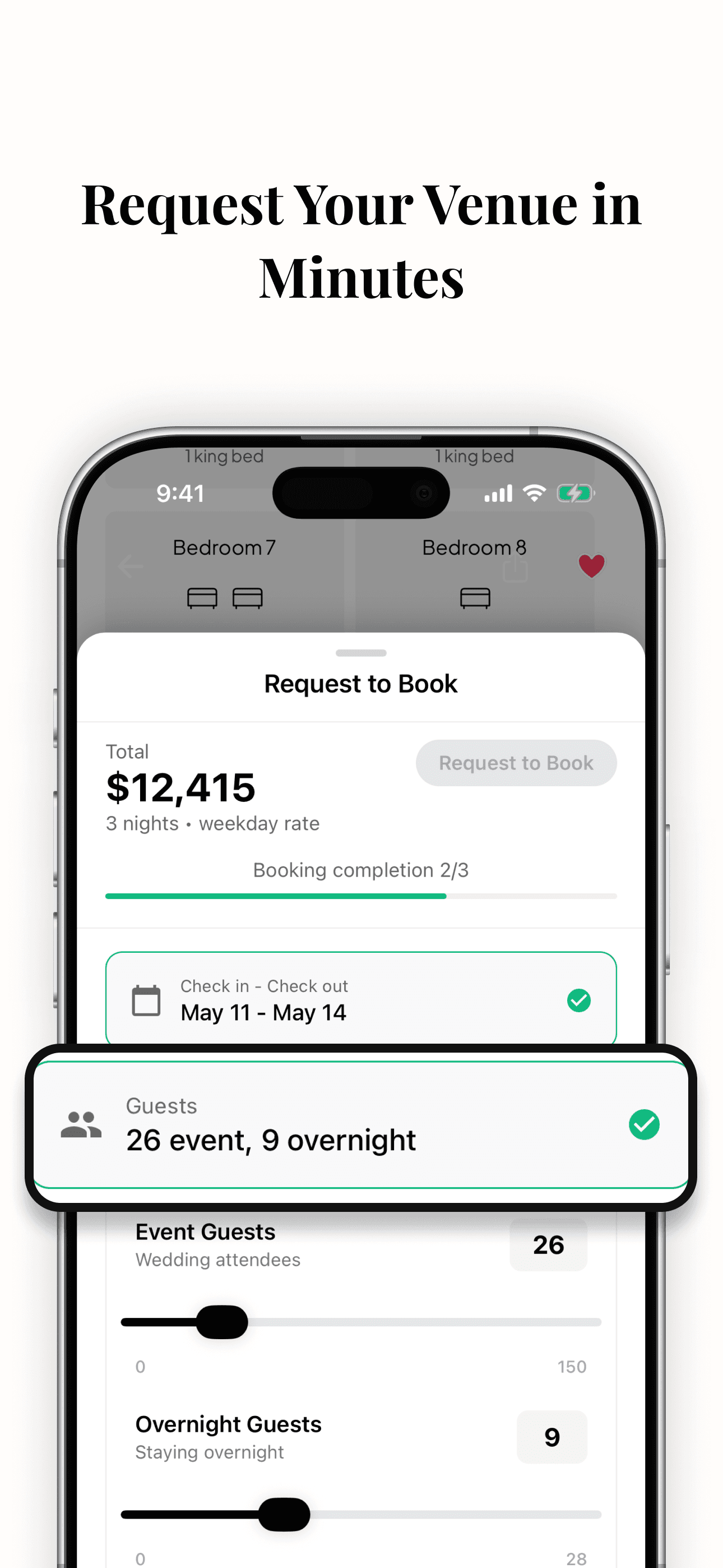 WedStay App - Save Favorites